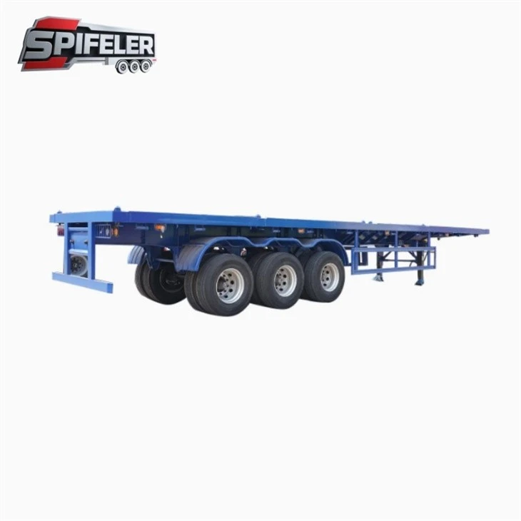 Light 40ft Flatbed Container Trailer suppliers